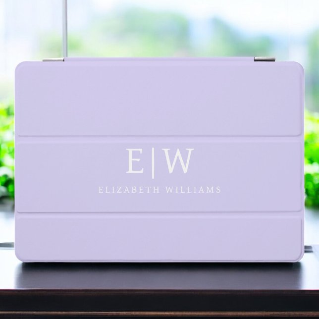 Elegant Professional Simple Monogram Minimalist iPad Pro Cover (Creator Uploaded)
