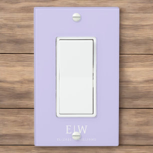 Elegant Professional Simple Monogram Minimalist Light Switch Cover