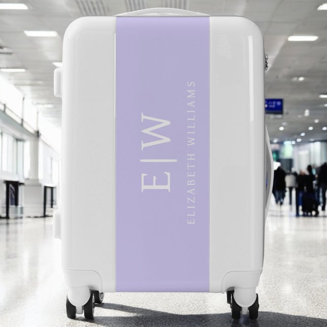 Elegant Professional Simple Monogram Minimalist Luggage (Creator Uploaded)