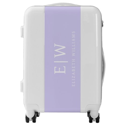 Elegant Professional Simple Monogram Minimalist Luggage