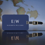 Elegant Professional Simple Monogram Minimalist Luggage Tag<br><div class="desc">Introducing our Elegant Professional Simple Monogram Minimalist Collection: Elevate your style with timeless sophistication and understated elegance. Crafted with meticulous attention to detail, this collection features minimalist designs adorned with your personalized monogram. Each piece exudes professionalism and refinement, perfect for making a lasting impression in any setting. From sleek stationery...</div>