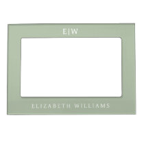 Elegant Professional Simple Monogram Minimalist Magnetic Frame