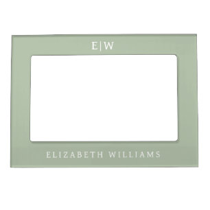 Elegant Professional Simple Monogram Minimalist Magnetic Frame