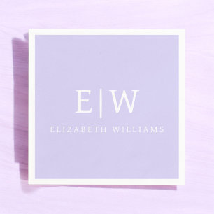 Elegant Professional Simple Monogram Minimalist Napkins
