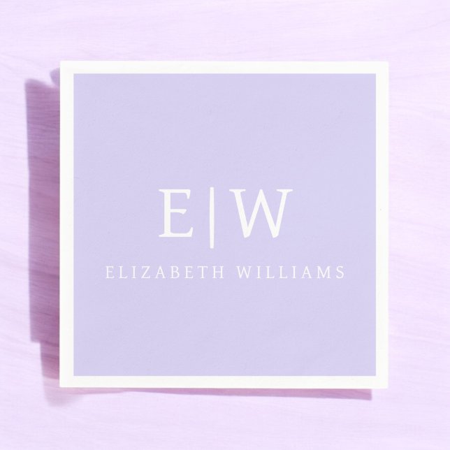 Elegant Professional Simple Monogram Minimalist Napkins (Creator Uploaded)