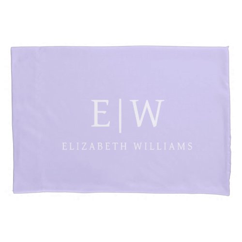 Elegant Professional Simple Monogram Minimalist Pillow Case
