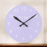 Elegant Professional Simple Monogram Minimalist Round Clock<br><div class="desc">Introducing our Elegant Professional Simple Monogram Minimalist Collection: Elevate your style with timeless sophistication and understated elegance. Crafted with meticulous attention to detail, this collection features minimalist designs adorned with your personalized monogram. Each piece exudes professionalism and refinement, perfect for making a lasting impression in any setting. From sleek stationery...</div>