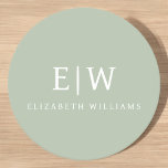 Elegant Professional Simple Monogram Minimalist Round Paper Coaster<br><div class="desc">Introducing our Elegant Professional Simple Monogram Minimalist Collection: Elevate your style with timeless sophistication and understated elegance. Crafted with meticulous attention to detail, this collection features minimalist designs adorned with your personalized monogram. Each piece exudes professionalism and refinement, perfect for making a lasting impression in any setting. From sleek stationery...</div>