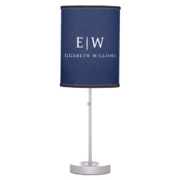 Elegant Professional Simple Monogram Minimalist Table Lamp