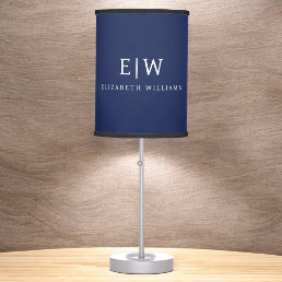 Elegant Professional Simple Monogram Minimalist Table Lamp