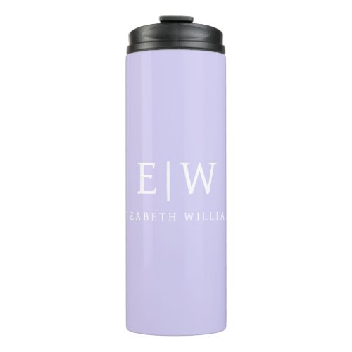 Elegant Professional Simple Monogram Minimalist Thermal Tumbler