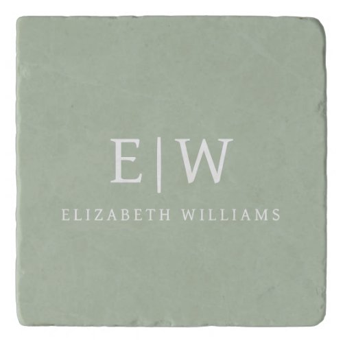 Elegant Professional Simple Monogram Minimalist Trivet