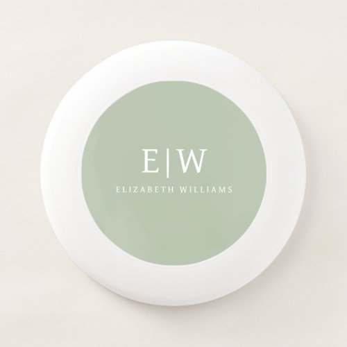 Elegant Professional Simple Monogram Minimalist Wham_O Frisbee