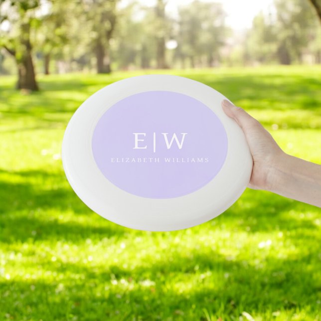Elegant Professional Simple Monogram Minimalist Wham-O Frisbee (Creator Uploaded)