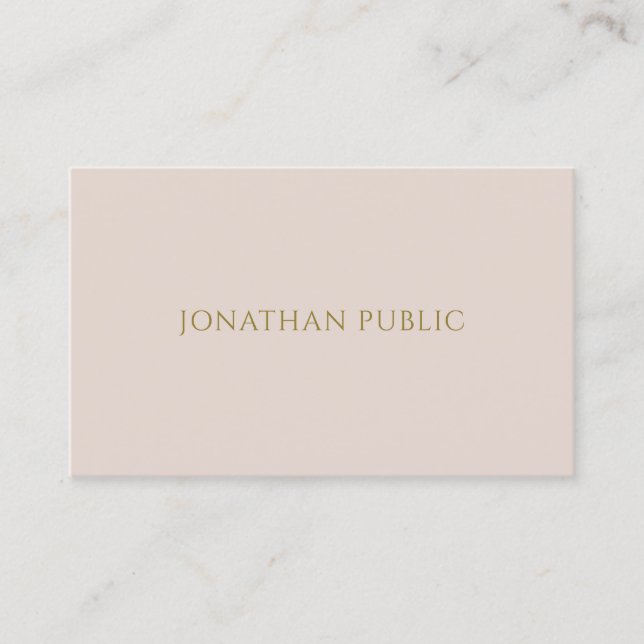 Elegant Professional Simple Template Luxury Modern Business Card (Front)