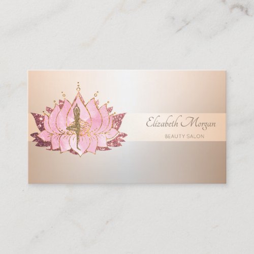 Elegant Professional  Stripe Glitter Girl Lotus 