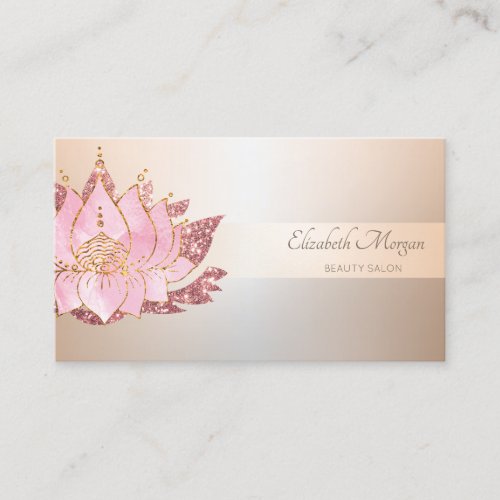 Elegant Professional  Stripe Glitter Lotus Beauty 