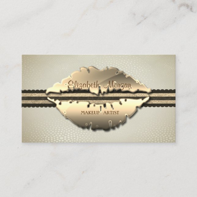 Elegant Professional Stylish Modern,Lips Business Card (Front)