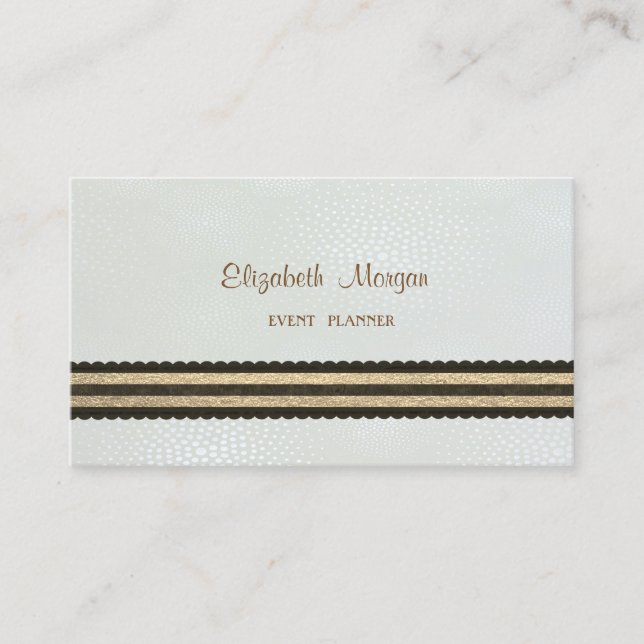Elegant Professional Stylish Modern,Striped Business Card (Front)