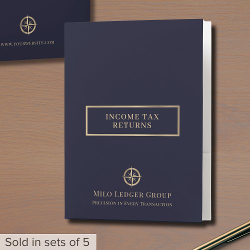 Elegant Professional Tax Return Folders - Product | North Red Vine
