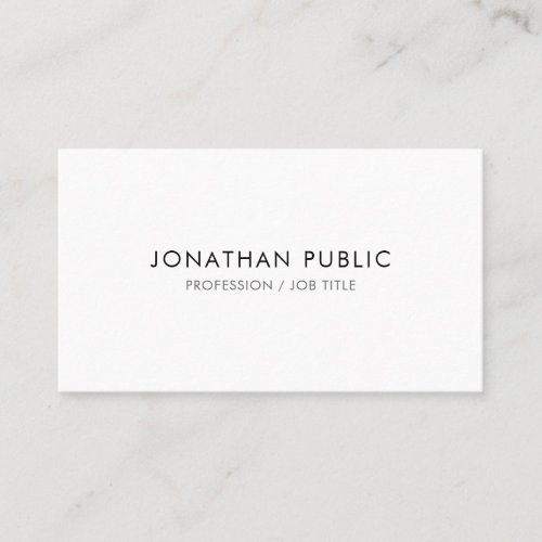 Elegant Professional Template Modern Minimalist Business Card