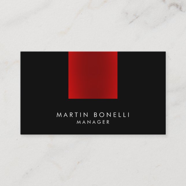 Elegant Professional Trendy Plain Business Card (Front)