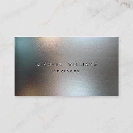 Elegant Professional White Simple Pearl Business Card