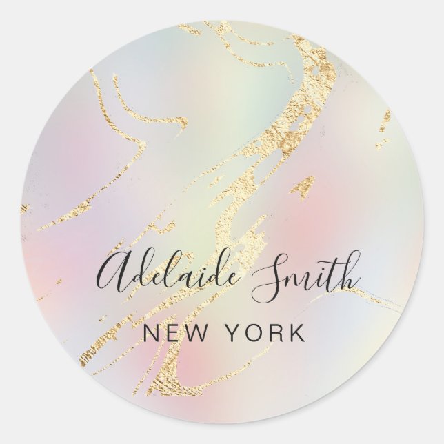 elegant promotional classic round sticker (Front)