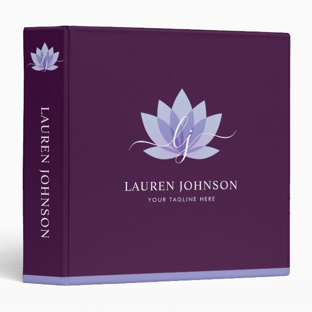 Elegant Promotional Items for your Business 3 Ring Binder (Front/Spine)