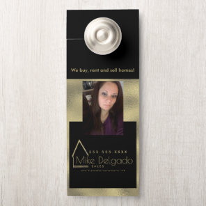 Elegant Property Manager Home Sales Broker Door Hanger