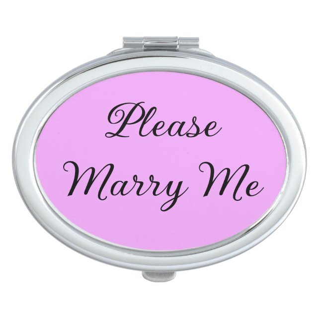 Elegant Proposal Lavender & Black Compact Mirror (Front)