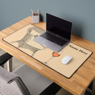 Elegant Provence Wine Life Modern Desk Mat