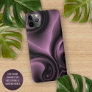 Elegant Psychedelic Purple Swirls Art Pattern iPhone 11 Pro Max Case