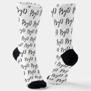 Elegant PsyD Doctor of Psychology Graduation Socks
