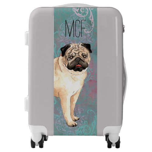 Elegant Pug Luggage