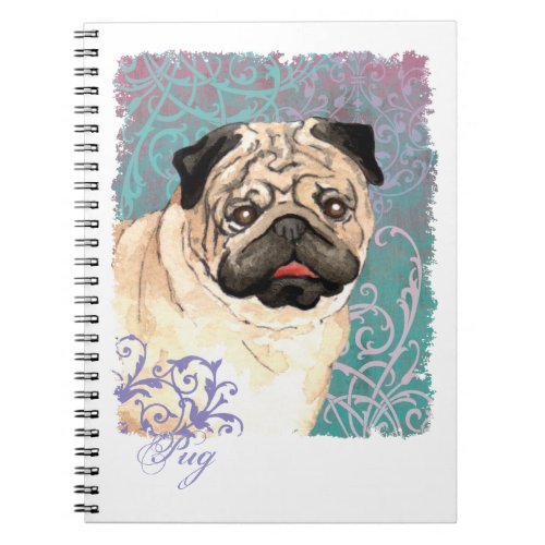 Elegant Pug Notebook