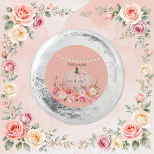 Elegant Pumpkin Baby Girl Shower Dipped Oreo Cookie Favors