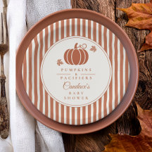 Elegant Pumpkins & Pacifiers Baby Shower
