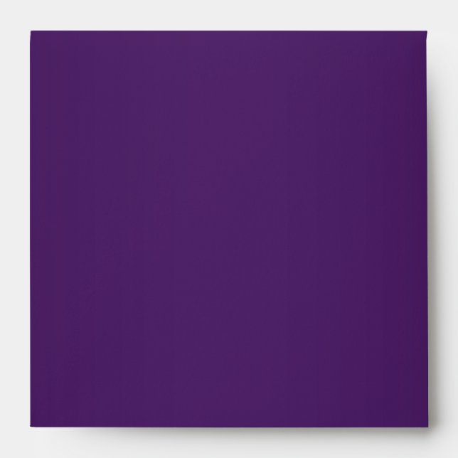 Elegant Pure Purple Linen Envelopes (Front)