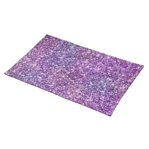 Elegant Purple Abstract Stylish Chic Pattern Cloth Placemat
