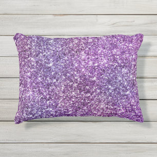 Elegant Purple Abstract Stylish Chic Pattern Outdoor Pillow