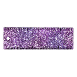 Elegant Purple Abstract Stylish Chic Pattern Ruler