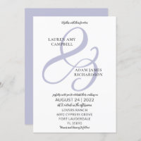 Lively Ampersand Invitations in Blue