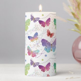 Elegant Purple and Blue Bright Butterflies