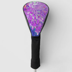 Elegant Purple and Blue Limelight Hydrangea Golf Head Cover