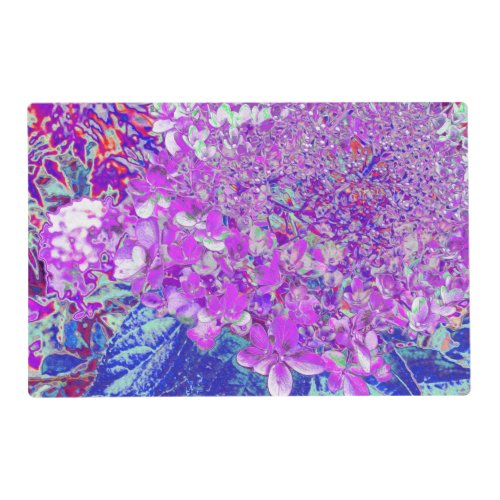 Elegant Purple and Blue Limelight Hydrangea Placemat