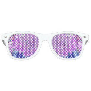 Elegant Purple and Blue Limelight Hydrangea Retro Sunglasses