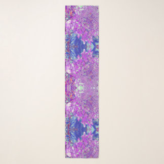 Elegant Purple and Blue Limelight Hydrangea Scarf