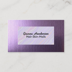 Elegant Purple And Light Purple Iridescent Business Card