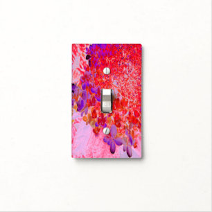 Elegant Purple and Orange Limelight Hydrangea Light Switch Cover